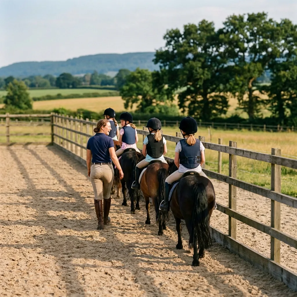 Cours de poney à Notre-Dame-des-Millières, Savoie